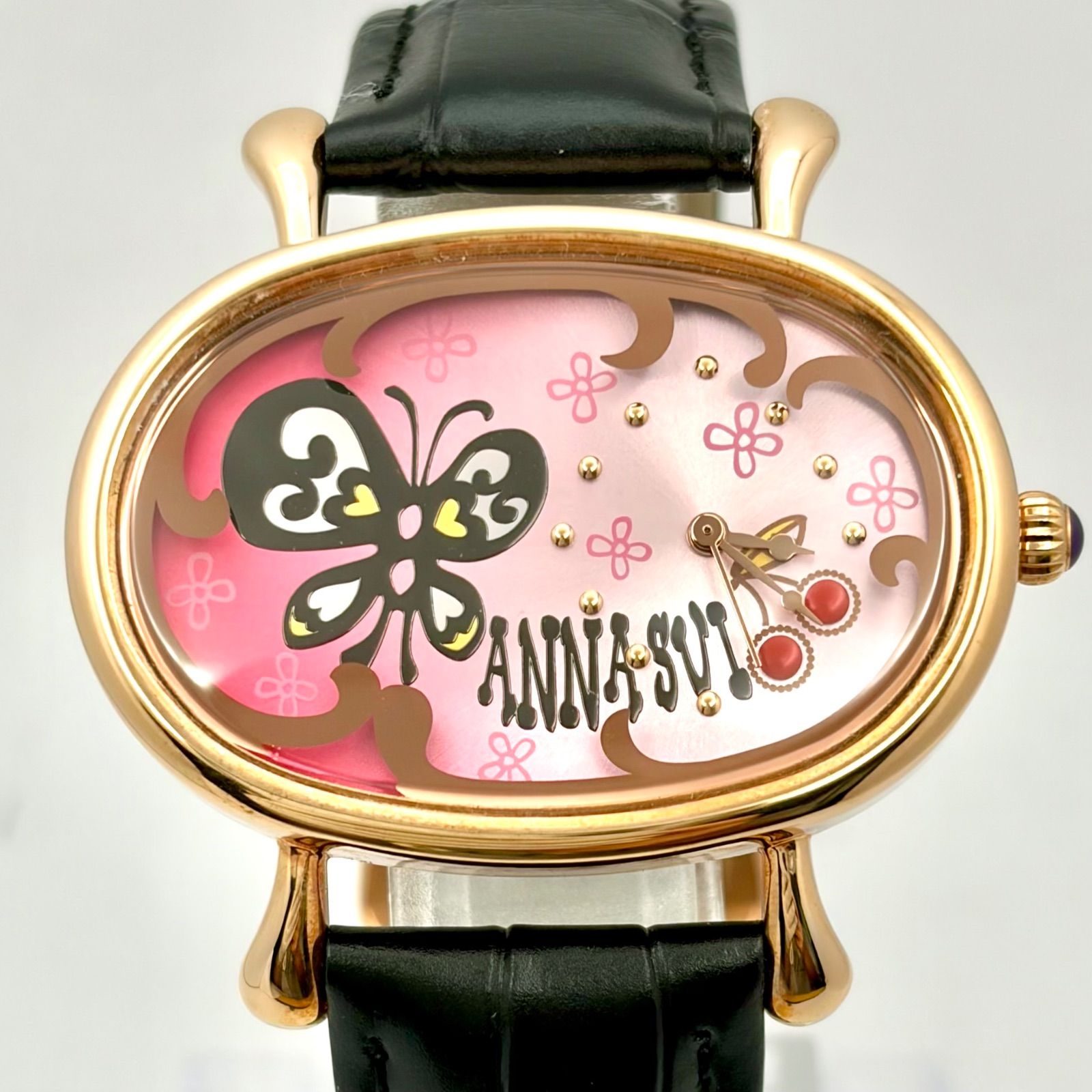 箱付/美品/新品電池】ANNASUI アナスイ レディース 腕時計 バタフライ