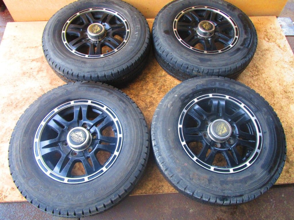 夏タイヤ　MADCROSSホイール　4本 　GOODYEAR 2022年 195/80R15 　HSP0743