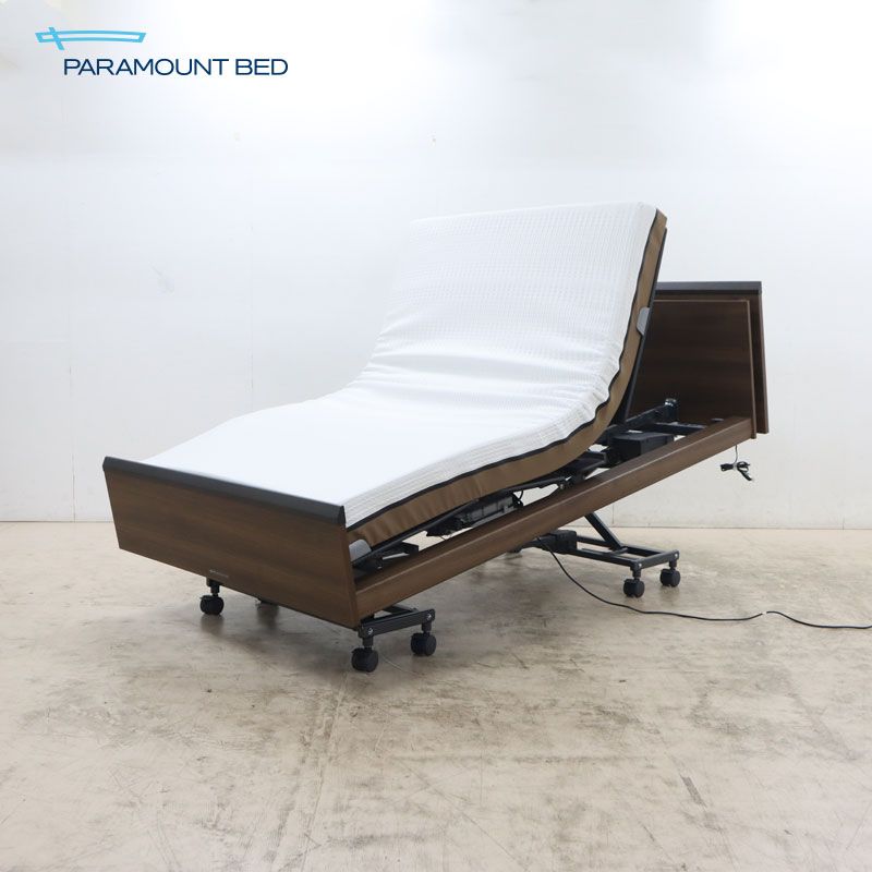 展示品 PARAMOUNT BED パラマウントベッド 電動リクライニング セミダブルベッド INTIME 3000/アクティブスリープ BOXシーツ付 76万