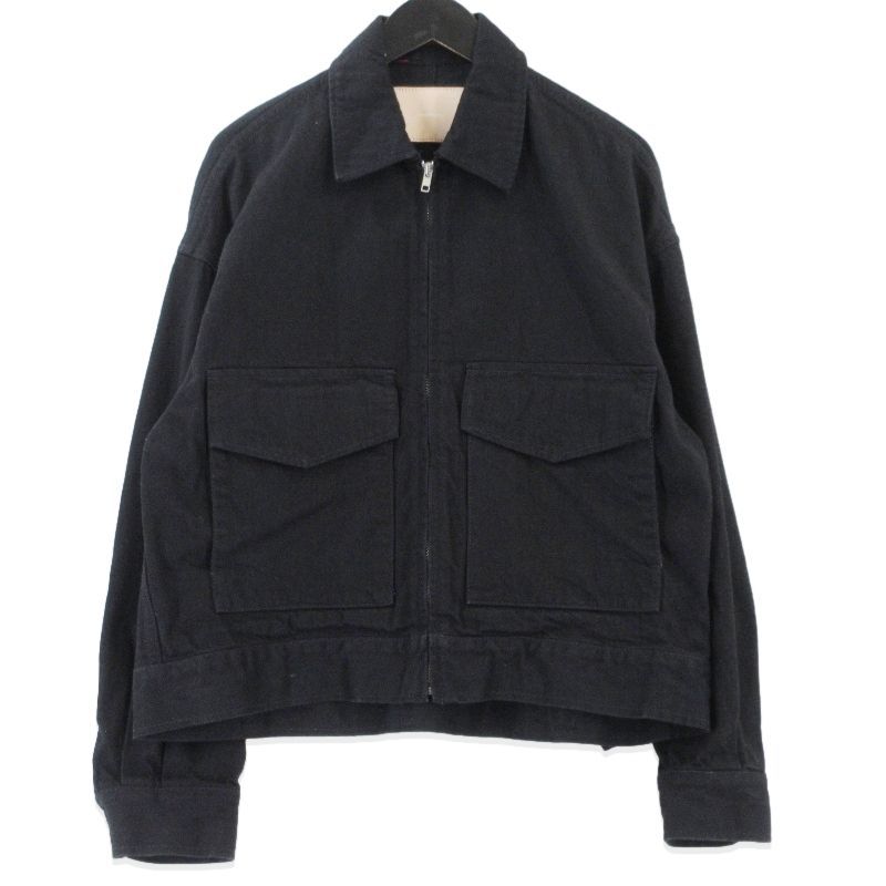 Graphpaper グラフペーパー Selvage Denim Zip Jacket GL253-20057RB デニムジャケット ブラック 黒 0  99001366 Graphpaper グラフペーパー Selvage Denim Zip Jacket GL253-20057RB