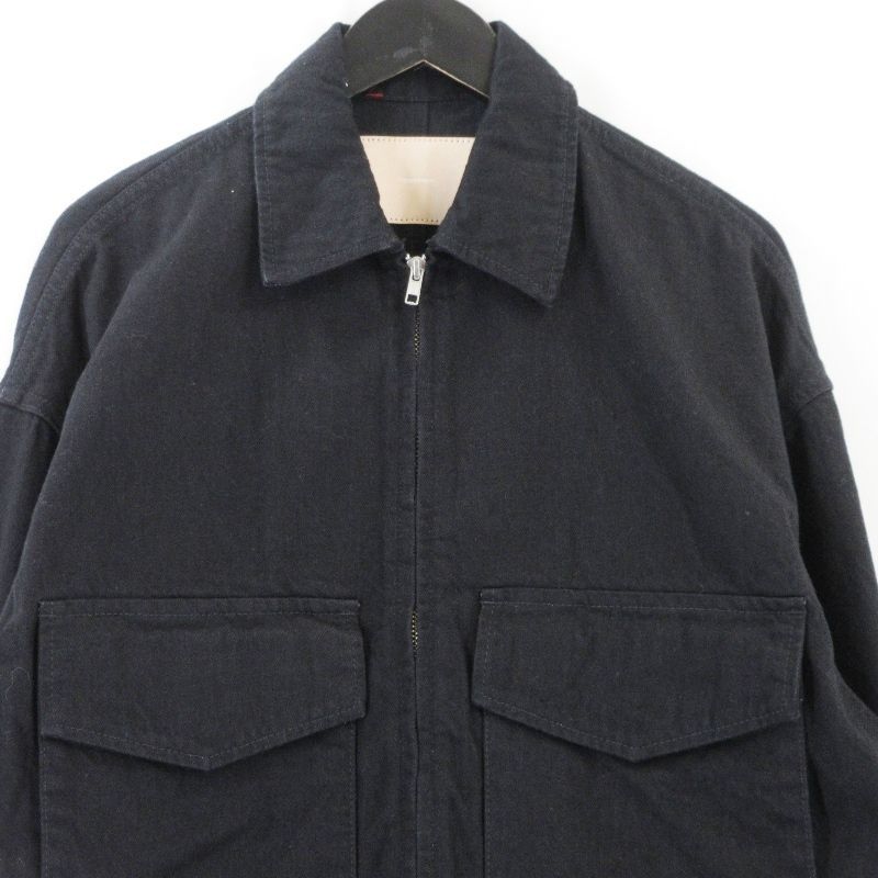 Graphpaper グラフペーパー Selvage Denim Zip Jacket GL253-20057RB デニムジャケット ブラック 黒 0  99001366 Graphpaper グラフペーパー Selvage Denim Zip Jacket GL253-20057RB