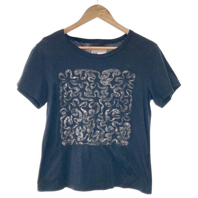 中古】 noir kei ninomiya Tシャツ 半袖 トップス クルーネック フリル