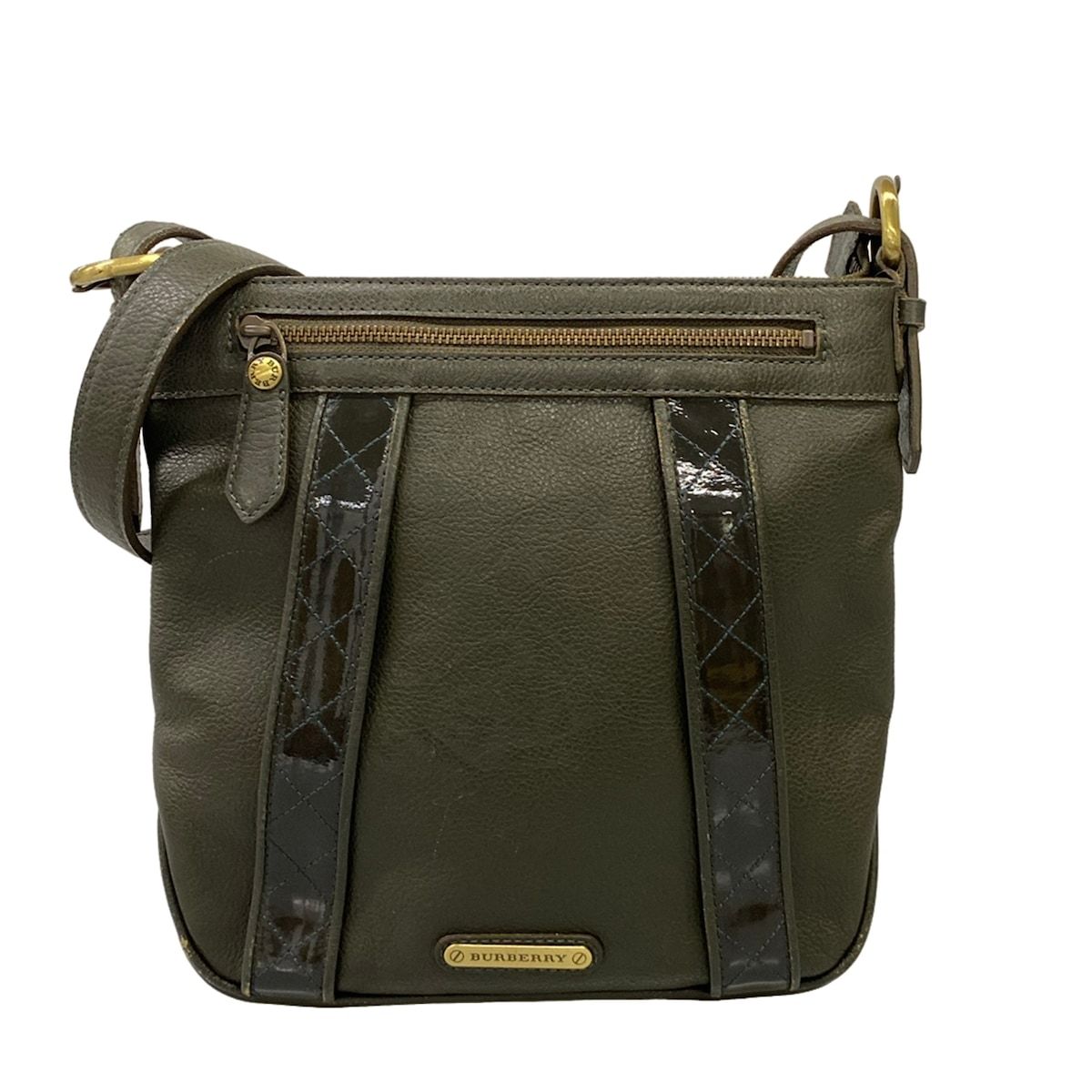 BURBERRY/Burberry(バーバリー) ショルダーバッグ - ダークカーキ レザー