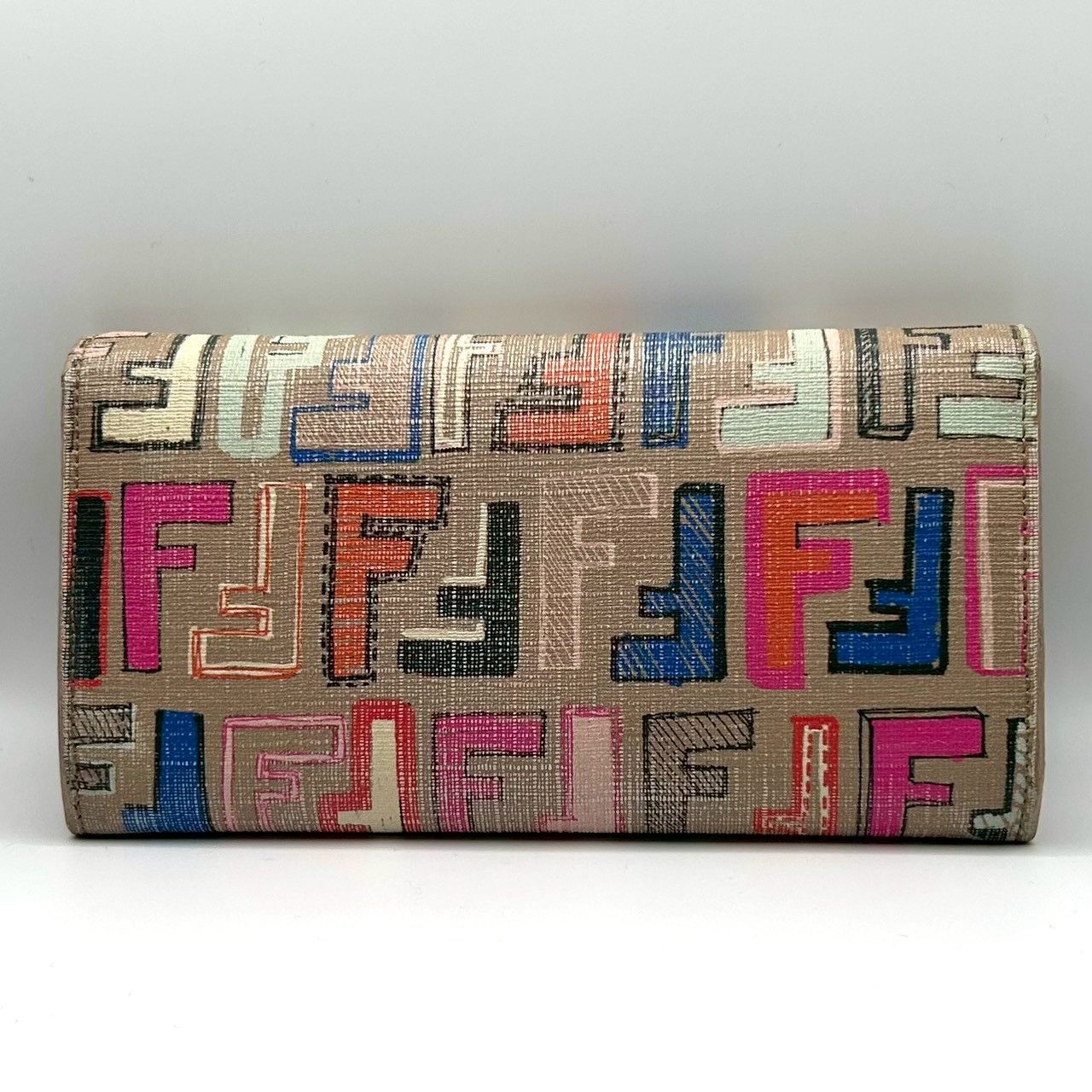 FENDI』フェンディ マルチカラー ズッカ柄 FFロゴ 長財布 - メルカリ