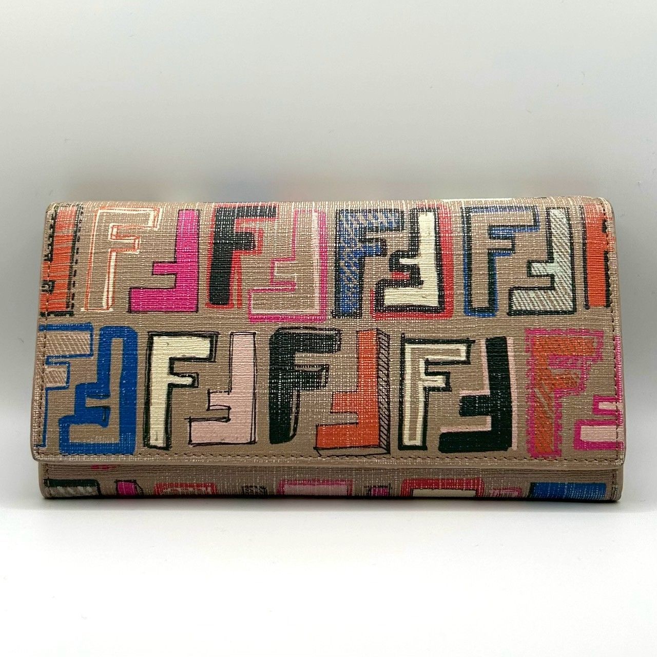FENDI』フェンディ マルチカラー ズッカ柄 FFロゴ 長財布 - メルカリ