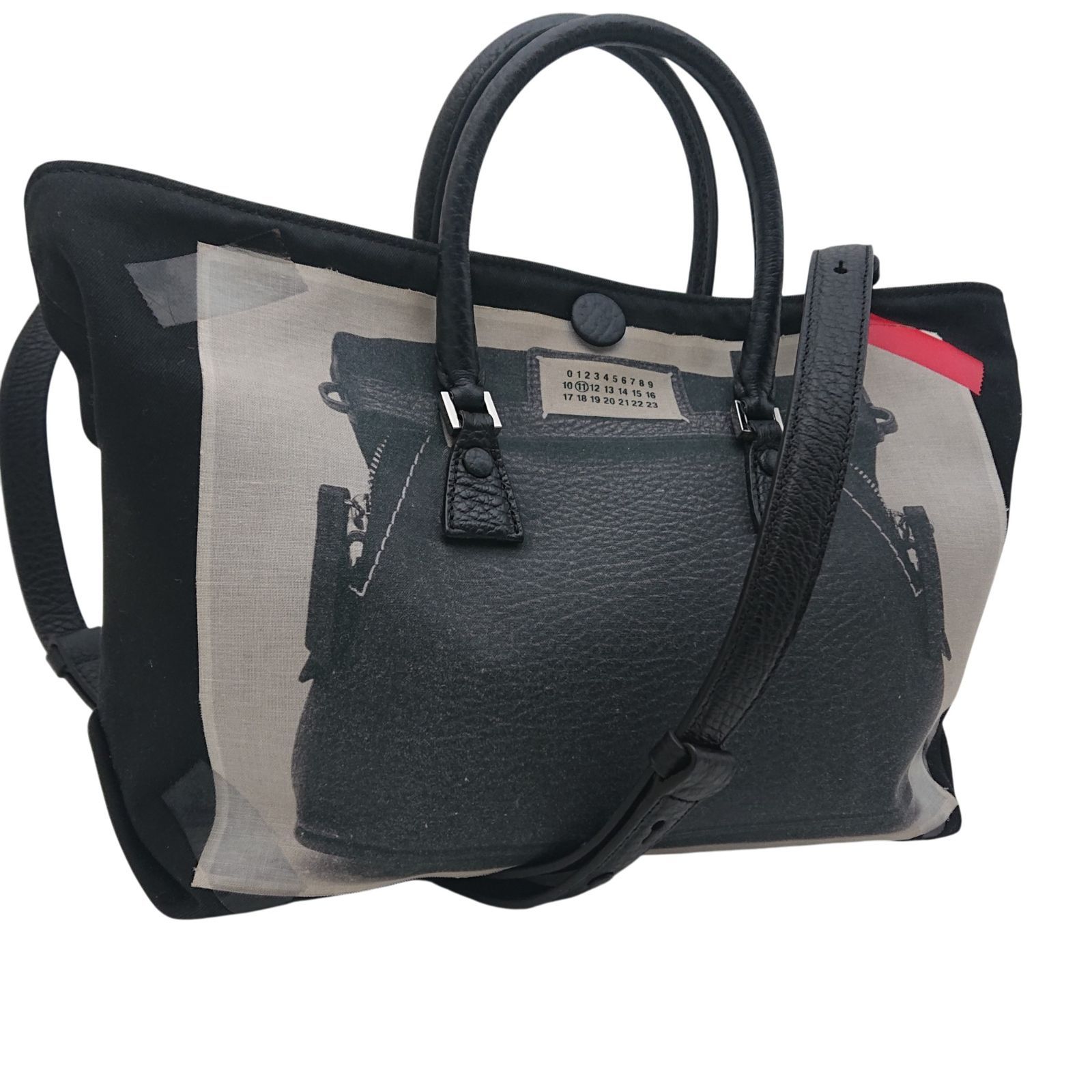 Maison Margiela 5AC プリント トートバッグ 2WAY ショルダーバッグ 