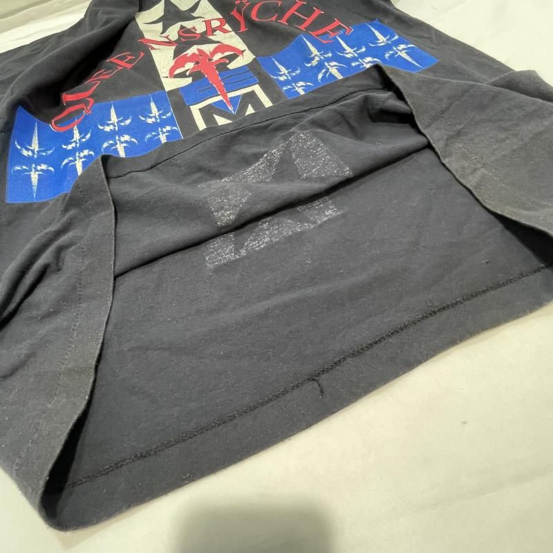 中古】90s QUEENSRYCHE 半袖Tシャツ サイズXL ブラック クイーンズ