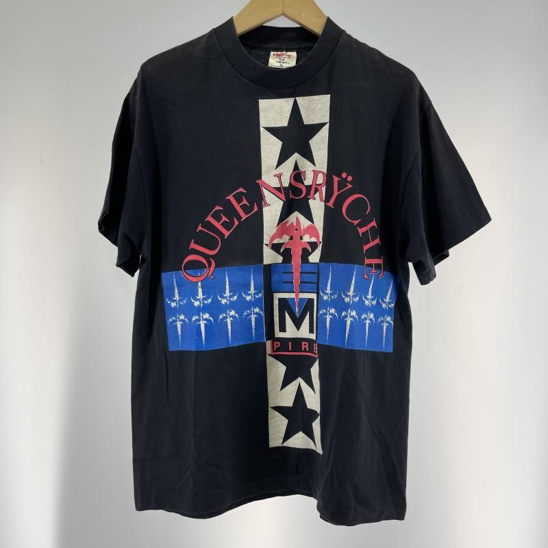 中古】90s QUEENSRYCHE 半袖Tシャツ サイズXL ブラック クイーンズ