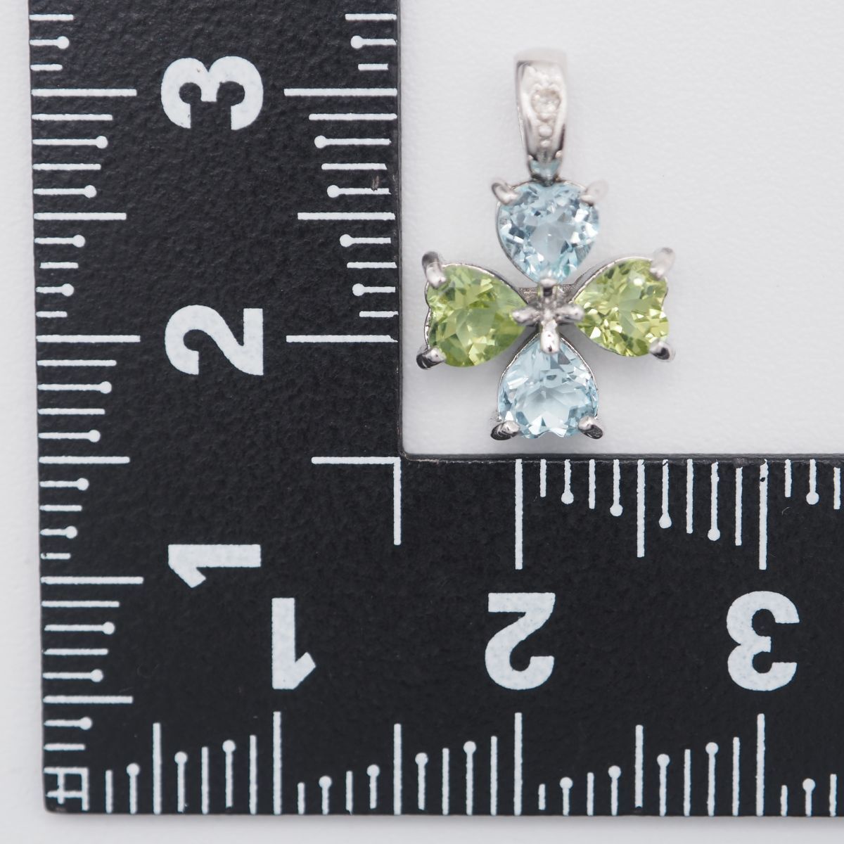 C011 ダイヤモンド 0.05ct ブルートパーズ ペリドット SILVER刻印