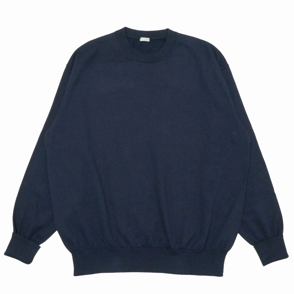 A.PRESSE アプレッセ Cotton Knit L/S T-Shirt ニット サイズ2 クルーネック ハイゲージ ブランド古着【中古】20260717/RB0137 A.PRESSE アプレッセ Cotton Knit L/S T-Shirt ニット サイズ2 クルー