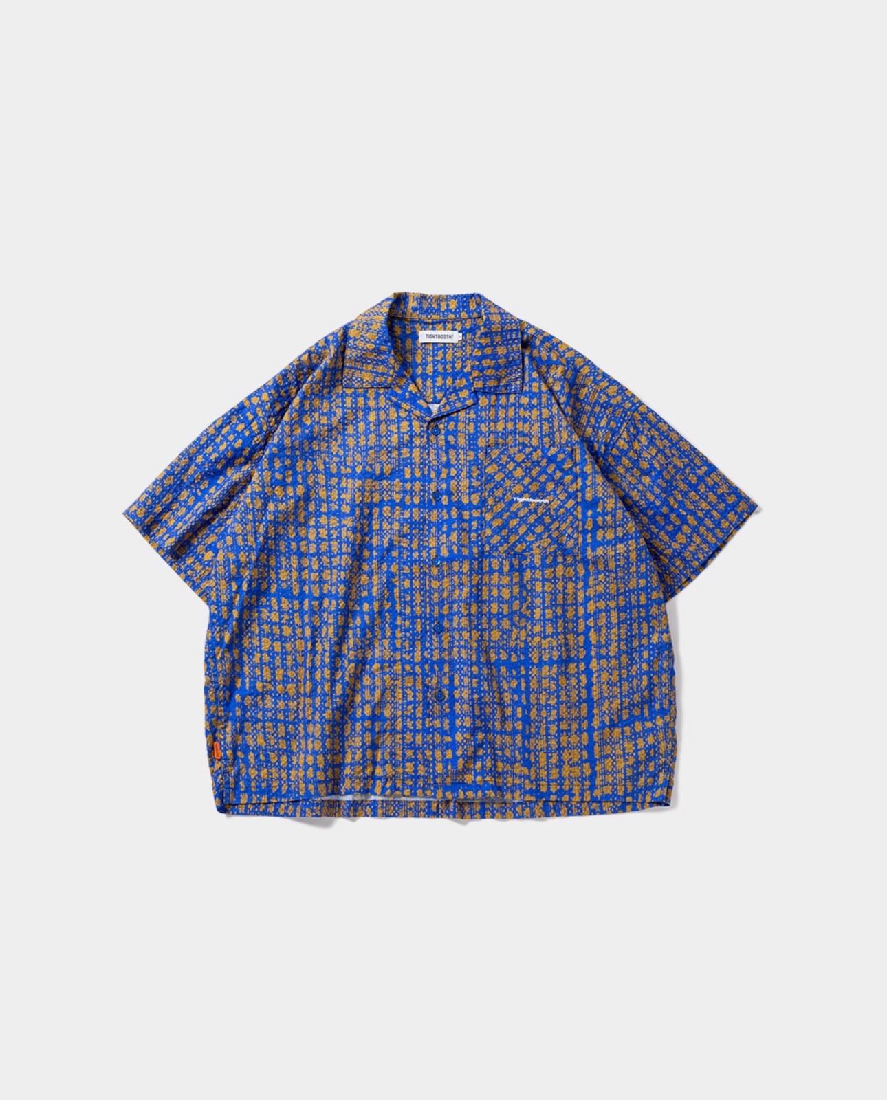 TIGHTBOOTH / BLEEDING LOGO ALOHA / BLUE x MUSTARD