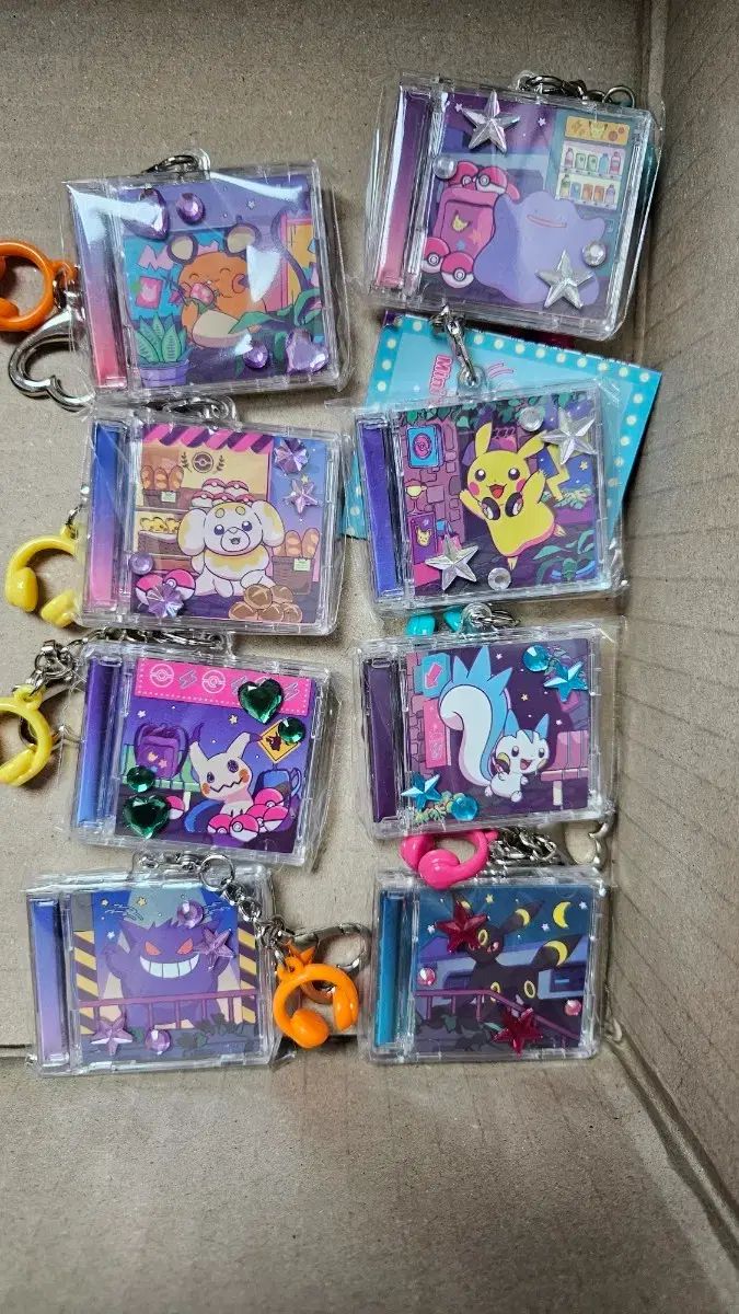 韓国限定 ポケモン ポップポップ ミッドナイト ミニ CD キーホルダー フルセット ピカチュウ メタモン FANTOM チュウ など
