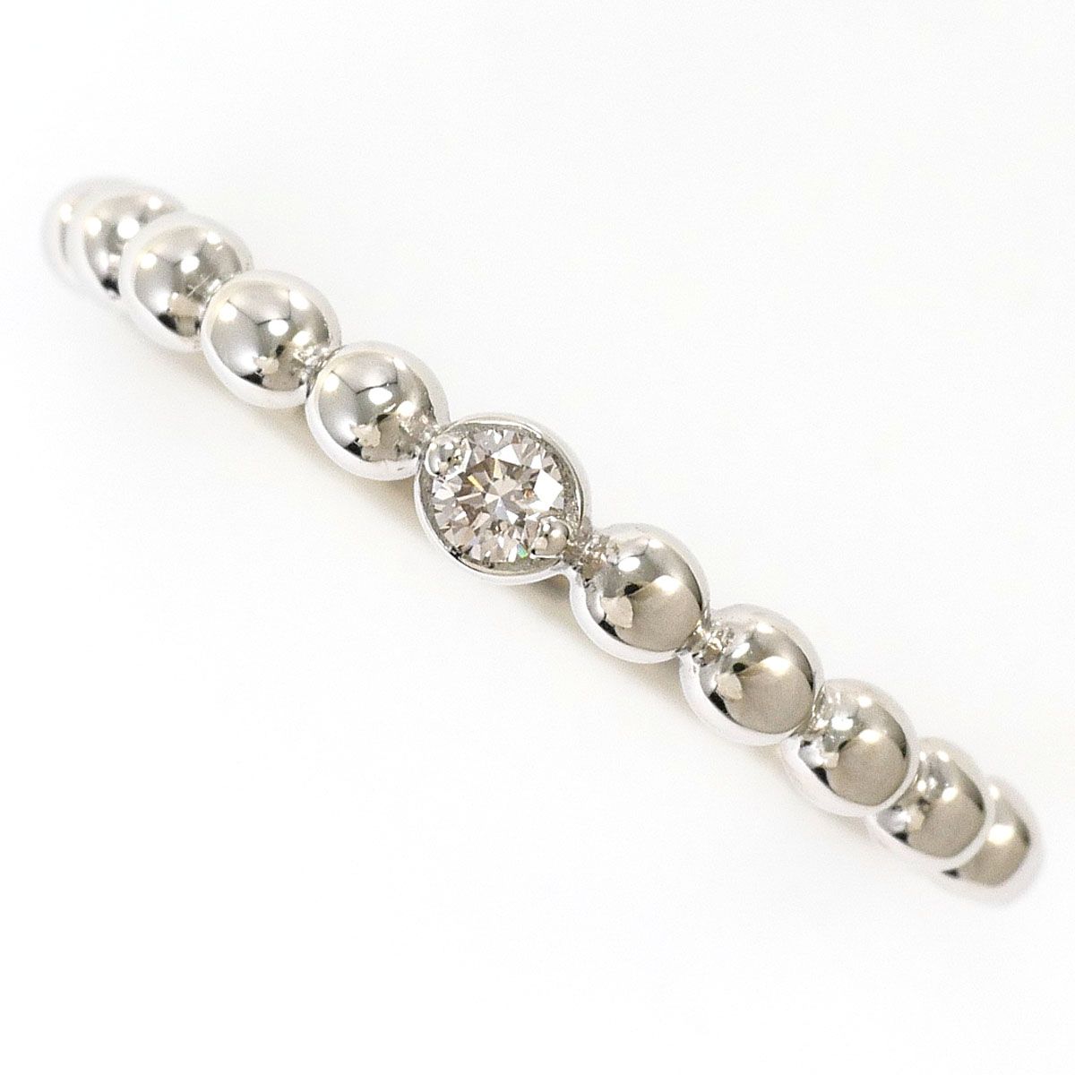 PT900/プラチナ リング・指輪 12号 ダイヤモンド 0.03ct 総重量約1.7g