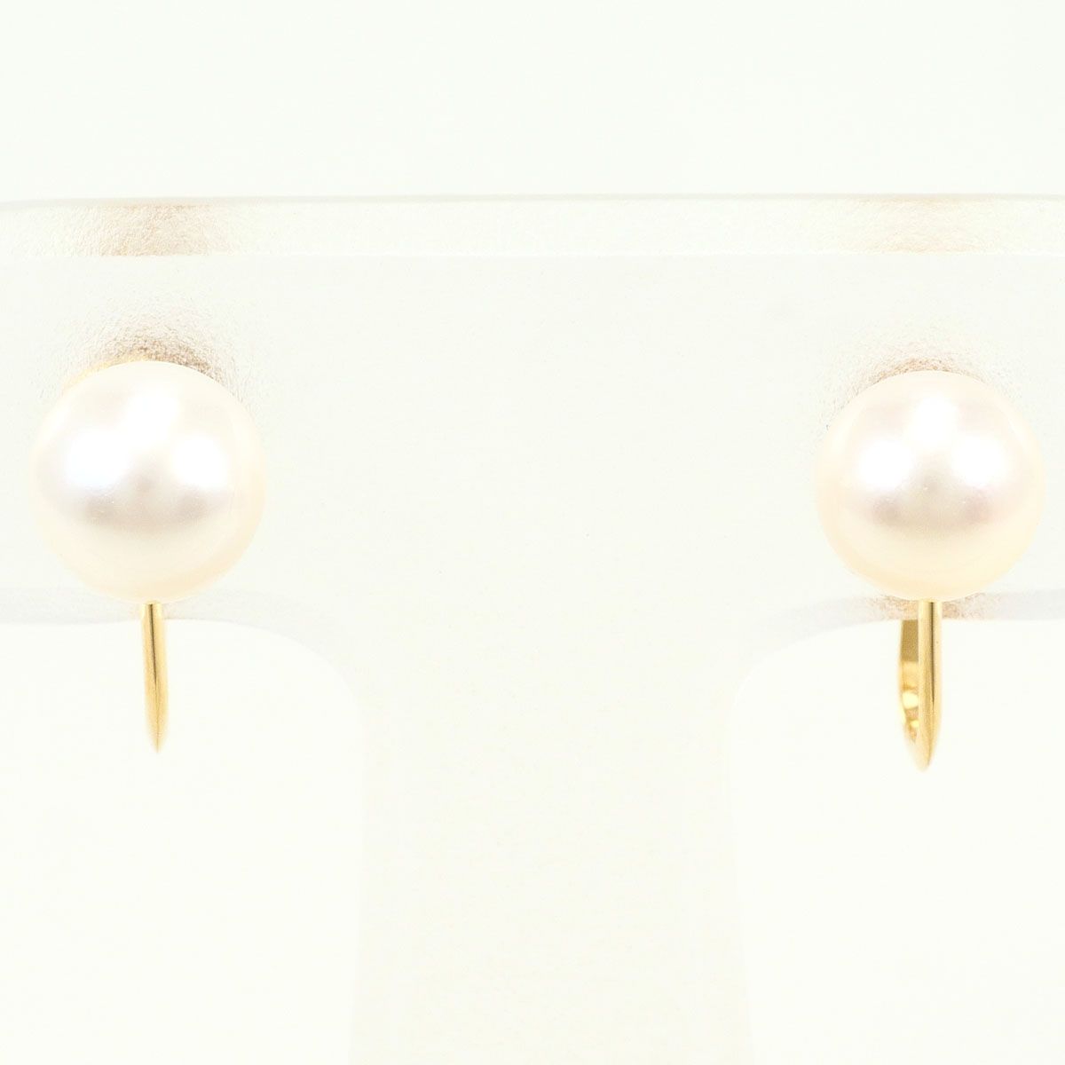 K18YG イヤリング clip-on earrings パール（真珠） 総重量約1.8g 32,370円