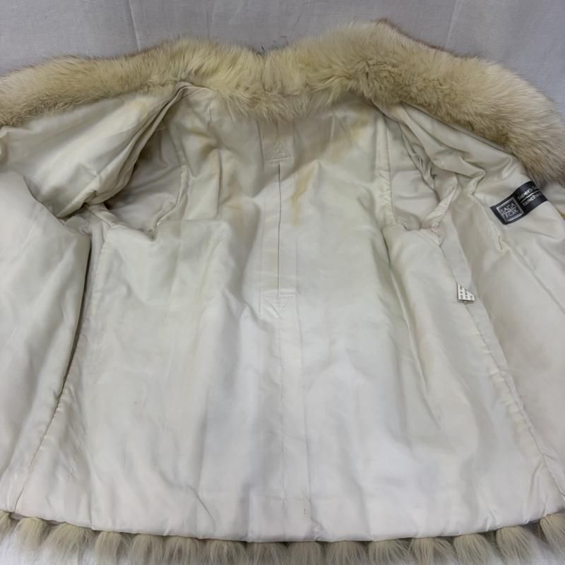 サガフォックス ranched fox white ファーコート ショート丈 13