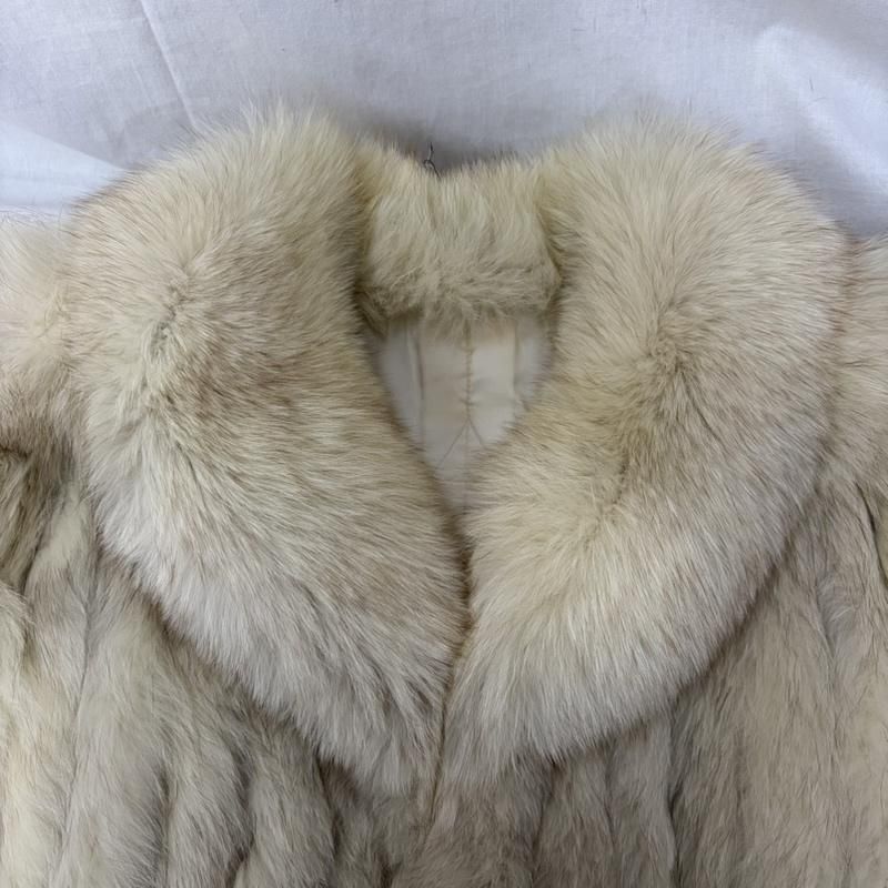 サガフォックス ranched fox white ファーコート ショート丈 13