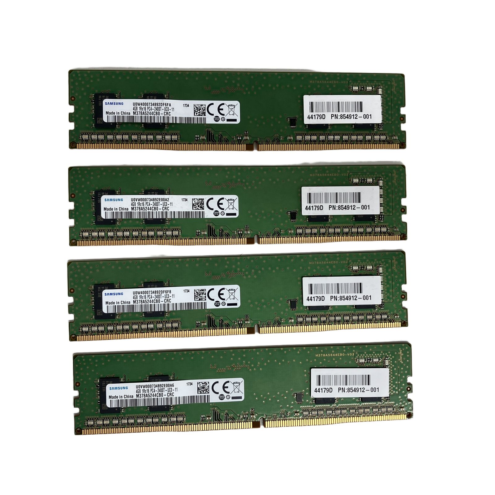 SAMSUNG 4GB メモリ 4点セット ジャンク - メルカリ