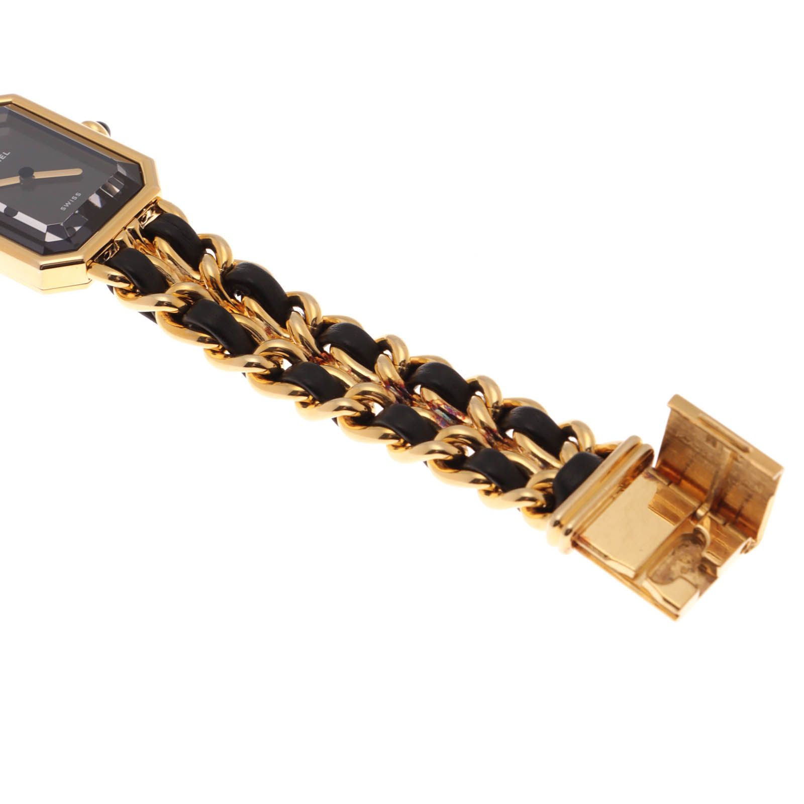 CHANEL シャネル プルミエールM H0001 腕時計 GP GP/本革 ブラック