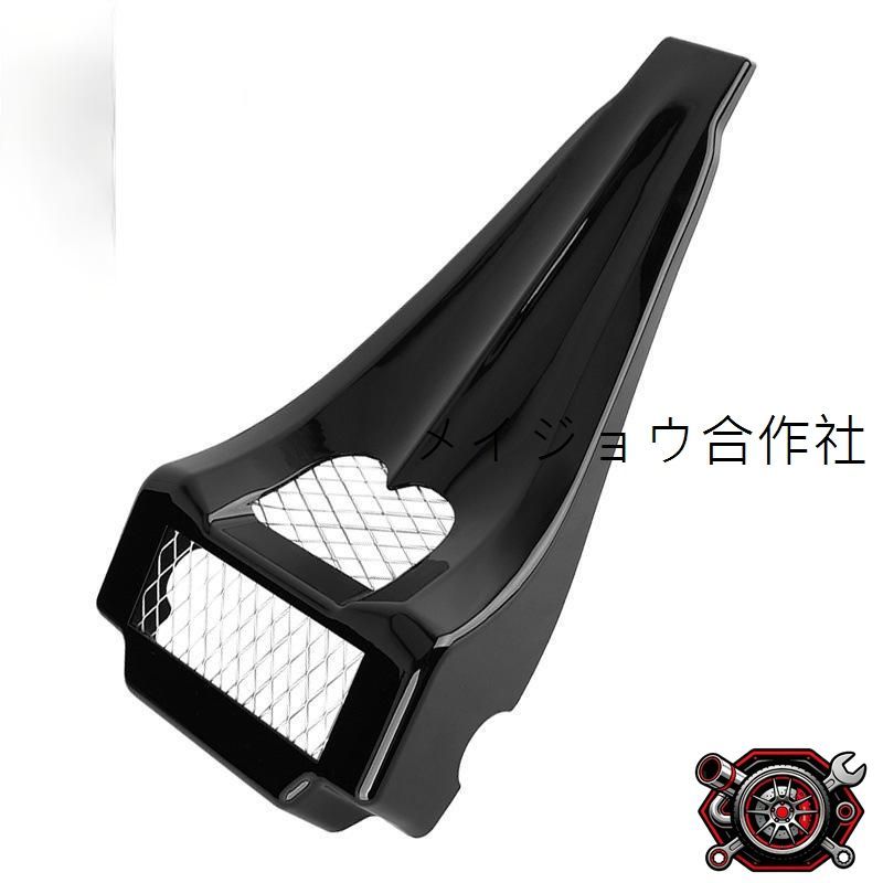 売れ筋ハーレーダビッドソン 大滑翔 CVO 路王 96-13年対応 改装用 下罩散熱器?導流罩?整流罩 ブラック 高品質ABS製 cp717