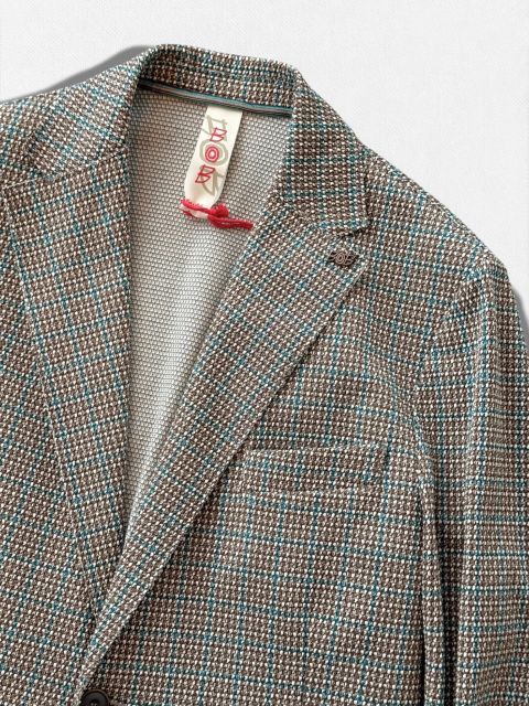 種類19:52/ベージュ×オレンジ 【定価59,400円(税込)】BOB ITALY ボブイタリア カーディガンのように羽織って都会的なリラックス感!大人カジュアルを格上げするチェック柄テーラードストレッチジャケット 074743136 ベージュ×ネイビー 種類19:52/ベージュ×オレンジ 【定価59,400円(税込)】BOB ITALY ボブイタリア カーディガンのように羽織って都会的なリラックス感!大人カジュアルを格上げするチェック柄テーラードストレッチジャケット 074743136 ベージュ×ネイビー