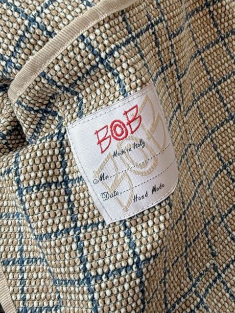 種類19:52/ベージュ×オレンジ 【定価59,400円(税込)】BOB ITALY ボブイタリア カーディガンのように羽織って都会的なリラックス感!大人カジュアルを格上げするチェック柄テーラードストレッチジャケット 074743136 ベージュ×ネイビー 種類19:52/ベージュ×オレンジ 【定価59,400円(税込)】BOB ITALY ボブイタリア カーディガンのように羽織って都会的なリラックス感!大人カジュアルを格上げするチェック柄テーラードストレッチジャケット 074743136 ベージュ×ネイビー