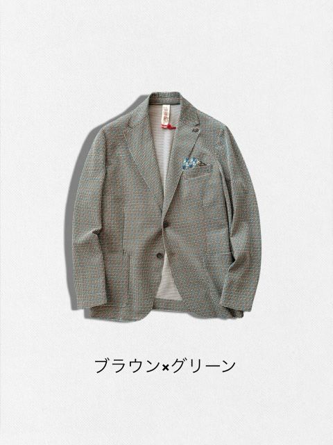 種類19:52/ベージュ×オレンジ 【定価59,400円(税込)】BOB ITALY ボブイタリア カーディガンのように羽織って都会的なリラックス感!大人カジュアルを格上げするチェック柄テーラードストレッチジャケット 074743136 ベージュ×ネイビー 種類19:52/ベージュ×オレンジ 【定価59,400円(税込)】BOB ITALY ボブイタリア カーディガンのように羽織って都会的なリラックス感!大人カジュアルを格上げするチェック柄テーラードストレッチジャケット 074743136 ベージュ×ネイビー