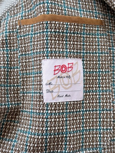 種類19:52/ベージュ×オレンジ 【定価59,400円(税込)】BOB ITALY ボブイタリア カーディガンのように羽織って都会的なリラックス感!大人カジュアルを格上げするチェック柄テーラードストレッチジャケット 074743136 ベージュ×ネイビー 種類19:52/ベージュ×オレンジ 【定価59,400円(税込)】BOB ITALY ボブイタリア カーディガンのように羽織って都会的なリラックス感!大人カジュアルを格上げするチェック柄テーラードストレッチジャケット 074743136 ベージュ×ネイビー
