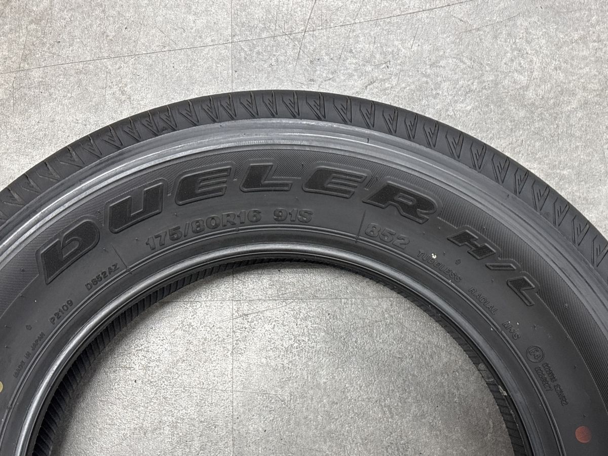 新車外し品】ブリヂストン デューラー H/L 852 175/80R16 4本セット
