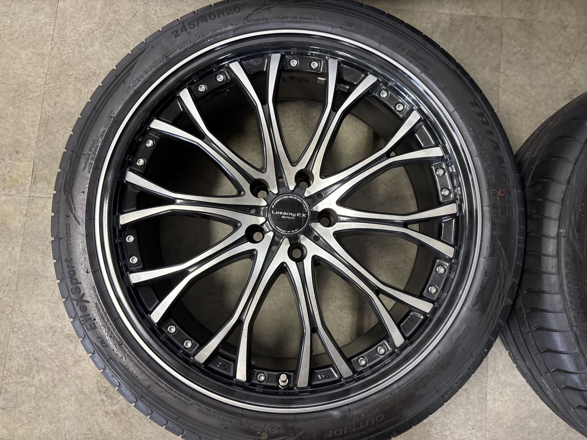 良好品】ロクサーニ ZAVERTEX 20in 8J +38 PCD114.3 トライアングル 