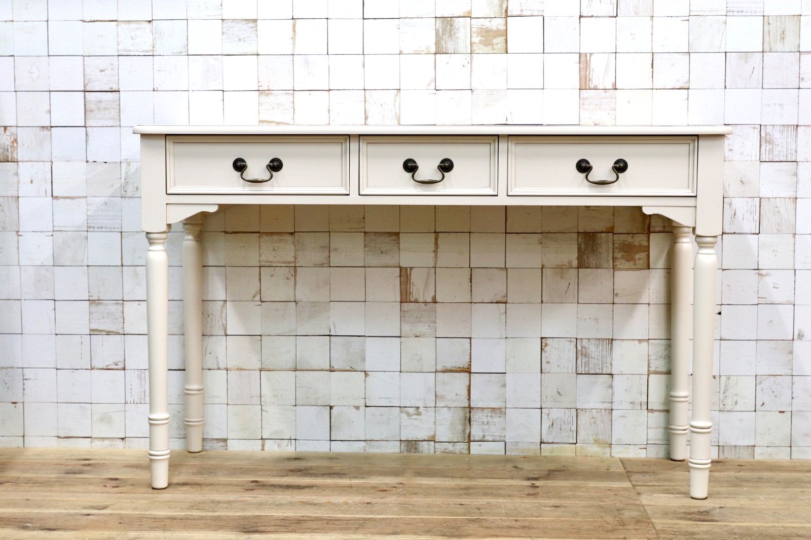 GMJK289○LAURA ASHLEY / ローラ アシュレイ CLIFTON クリフトン コンソールテーブル デスク アイボリー 英国 定価約12.9万円 展示品 稀少