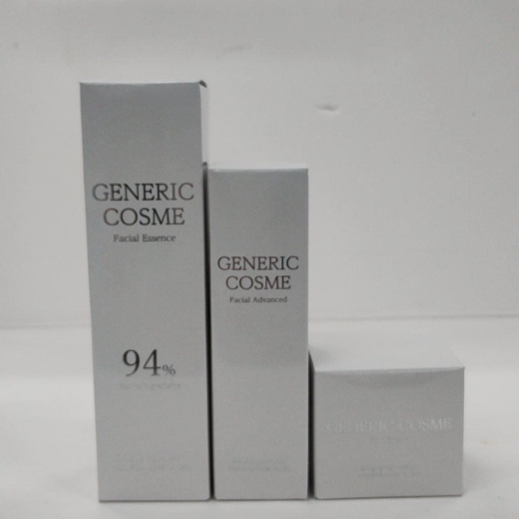 Z1356 GENERIC COSME フェイシャルエッセンス 145mL／フェイシャルアドバンスト 50mL／スキンクリーム 50g 計3点セット