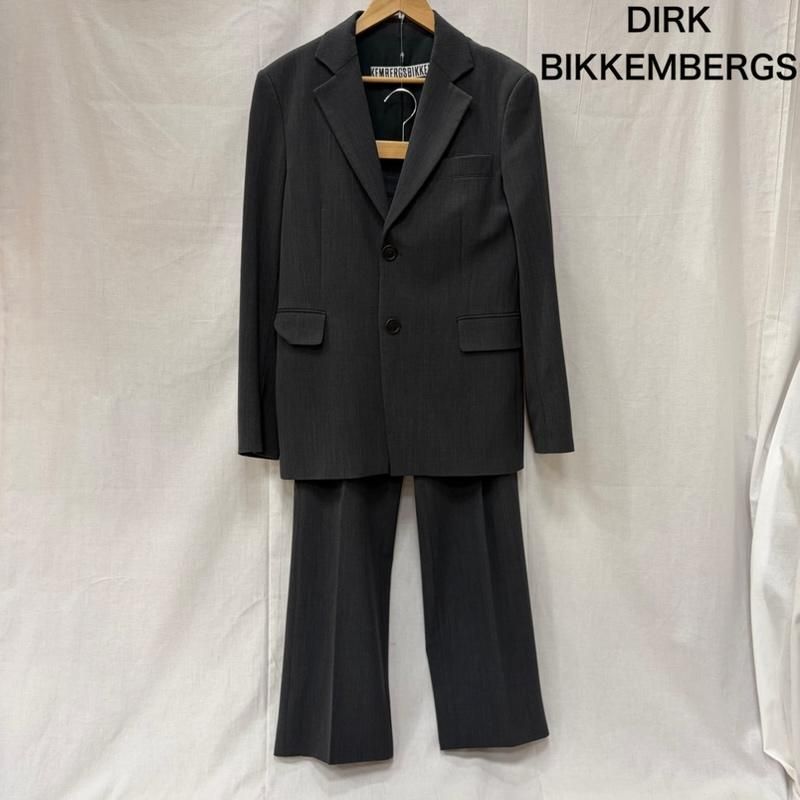 maya DIRK BIKKEMBERGS ダークグレー スーツ セット ダークビッケンバーグ シングルスーツ セットアップ グレー ITALY製 M