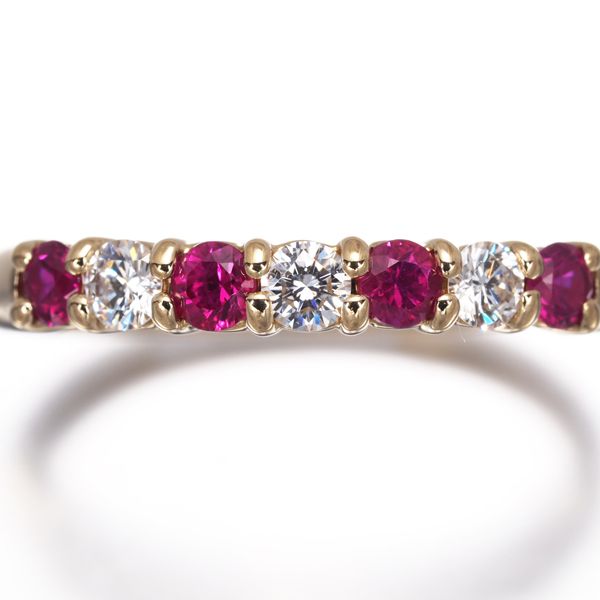 ポーラ リング ルビー 0.36ct ダイヤ ダイヤモンド 0.21ct 13号 K18YG