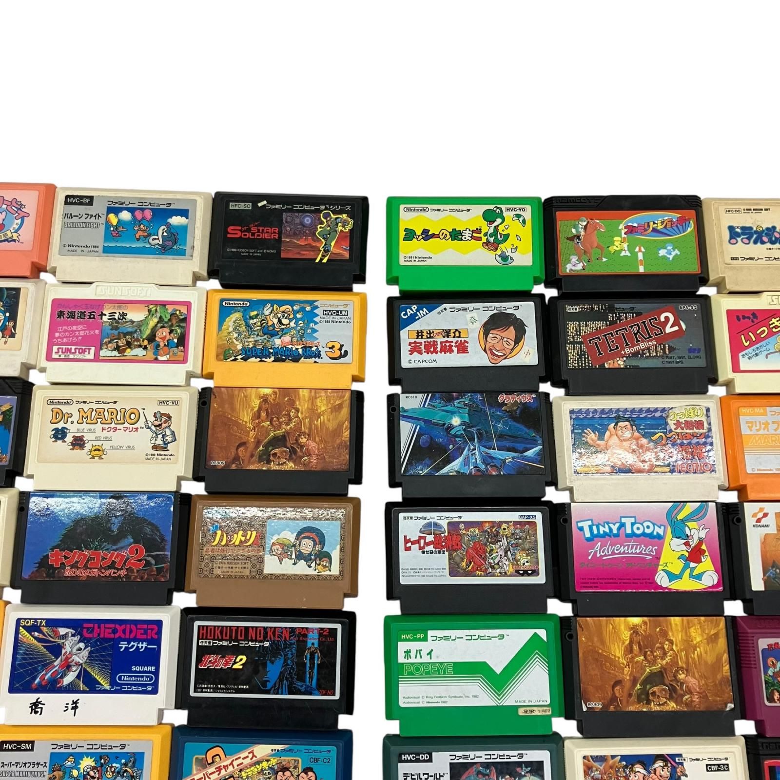 186000 ファミコン ファミリーコンピューター ソフト 72点まとめ売り 
