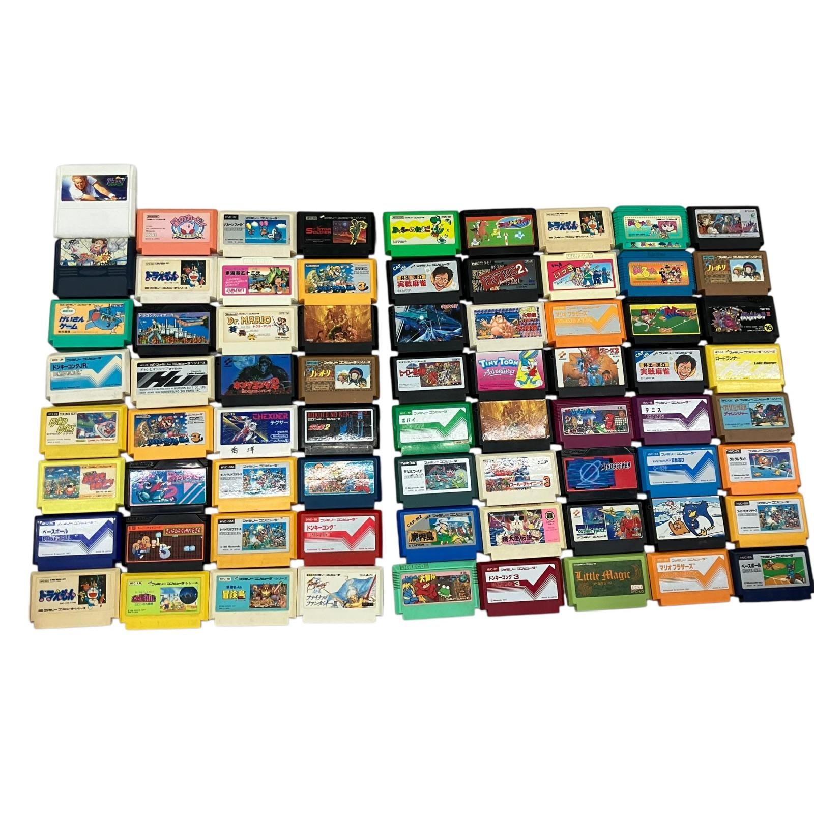186000 ファミコン ファミリーコンピューター ソフト 72点まとめ売り 