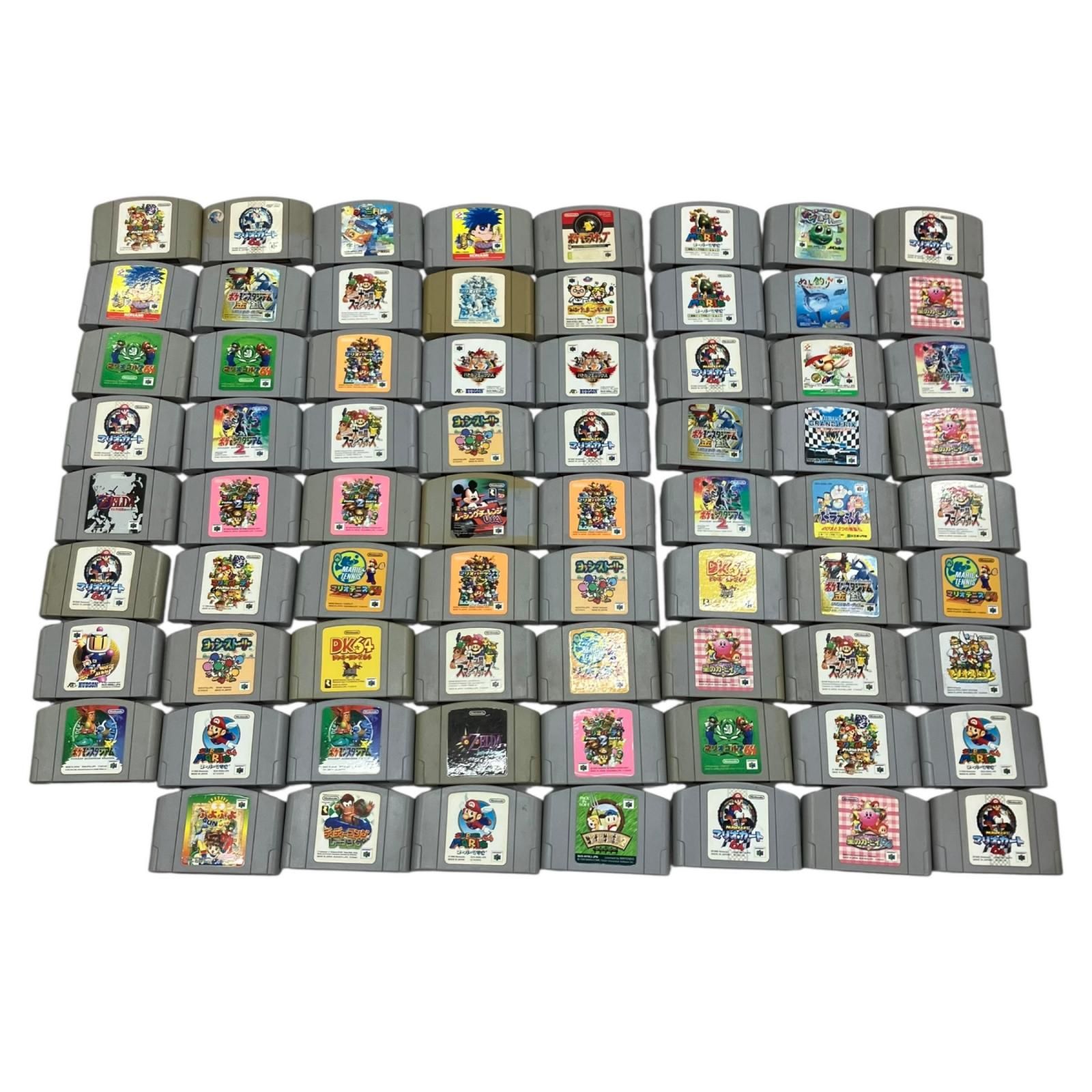 186000 動作未確認 Nintendo 任天堂 ニンテンドウ 64 ゲームソフト 62点まとめ売り