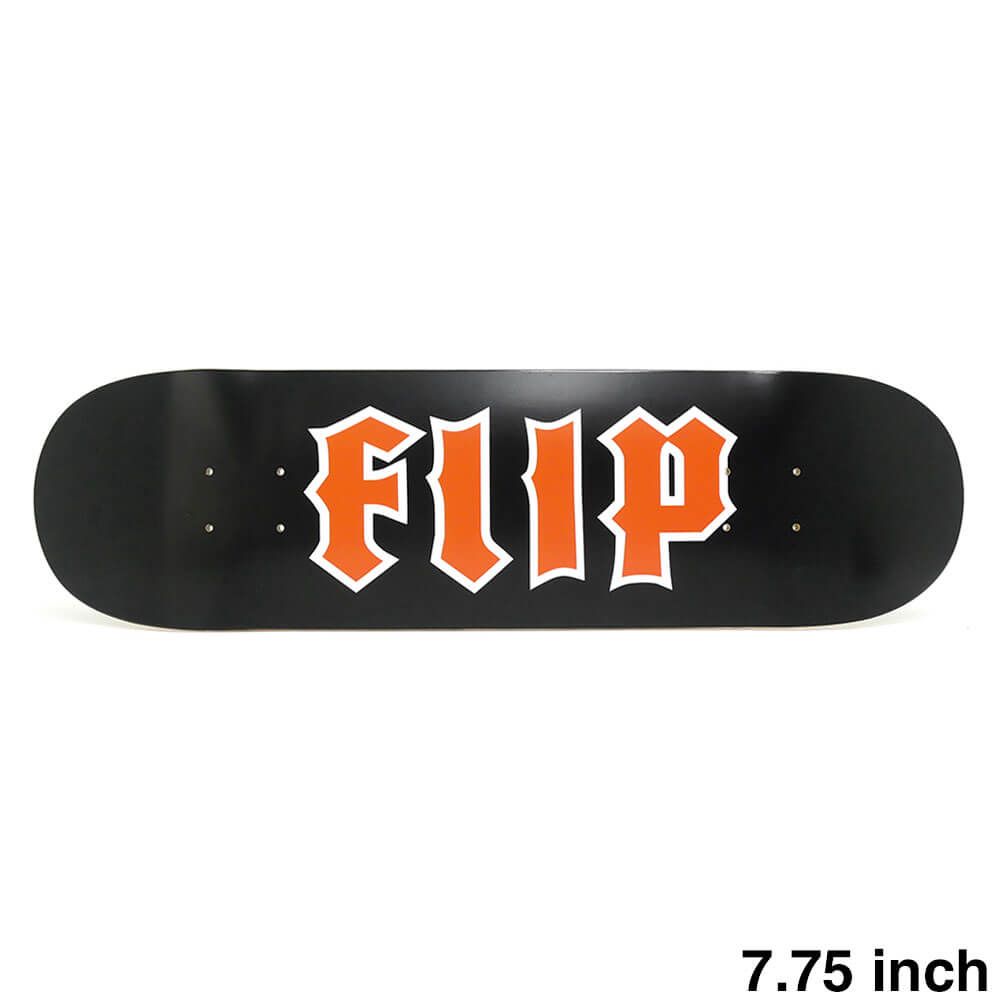 FLIP DECK フリップ デッキ TEAM LTD CANCELED LOGO BLACK/ORANGE 7.75　スケートボード スケボー