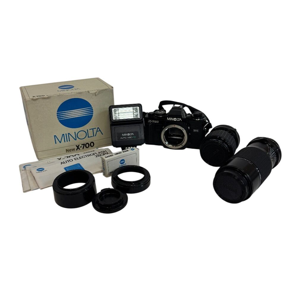 미놀타 미놀타 X-700 1:2.8-4 f=35mm-70mm 시그마 1:3.5-4.5 f=75-210mm (필름 카메라 제외) 검정 남녀공용