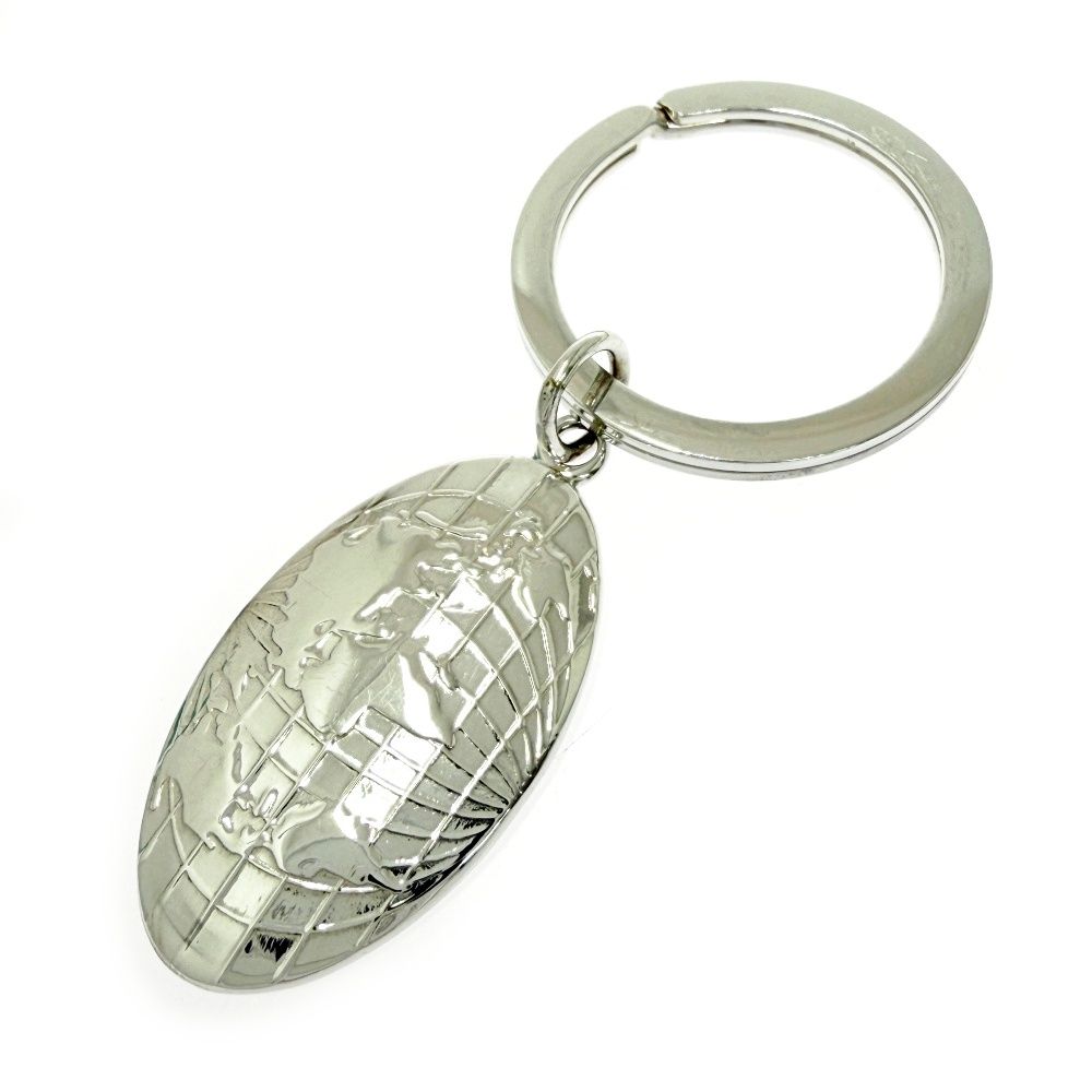 【中古】【箱付き】 TIFFANY&Co. ティファニー シルバー 地球 キーリング キーホルダー 16.6g 925刻印 678770 チャーム