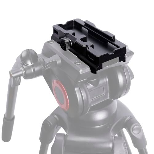 NICEYRIG クイックリリースプレート アルカ規格からマンフロット規格へ変換 2in1 プレート Dji RoninS/ZhiYun Weebill適用 三脚 ジンバル スタビライザーに対応 アルカスイス互換 着脱容易 DSLR ー563t