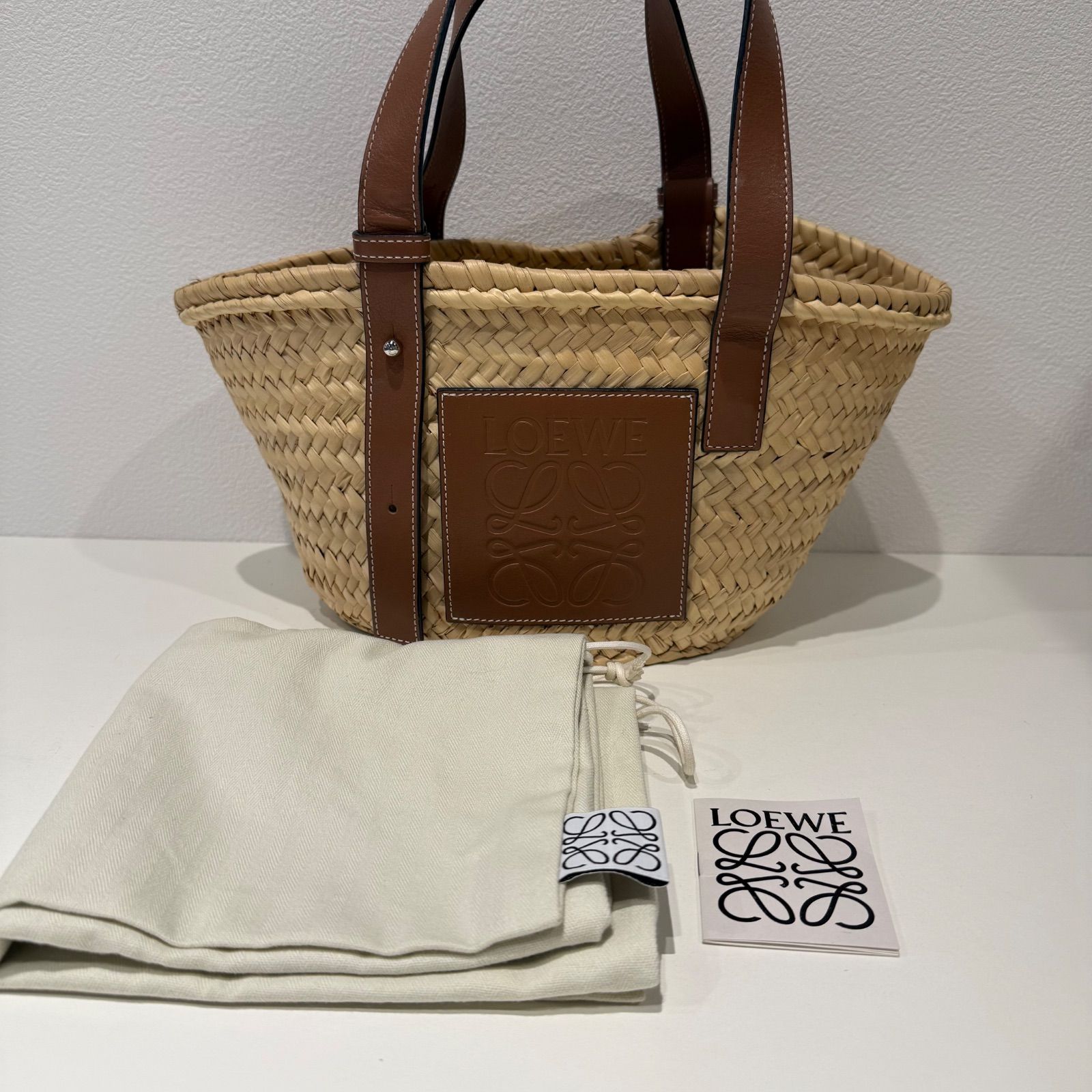LOEWE ロエベ アナグラム スモール ストローバッグ バスケットバッグ 