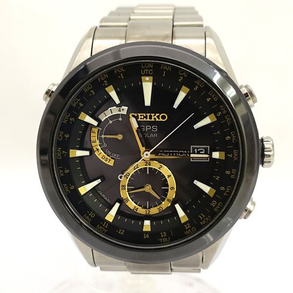 SEIKO / セイコー ◆ASTRON アストロン ソーラー GPS セラミック チタン 腕時計 SBXA005 7X52-0AA0 【メンズ/腕時計/ウォッチ】【中古】