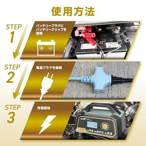 N◆メルテック(meltec) 全自動ウルトラパルスバッテリー充電器 (オートバイ/軽自動車/普通車自動車/ミニバン アイドリング車対応) 12V専用 MeltecPlus 定格出力 MAX15A 3年 MP-320 737e32fc