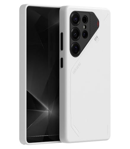 Aulumu Galaxy S25 Ultra ケース ヴィーガンレザー MagSafe対応 放熱機能搭載 軽量薄型設計 マグネット内蔵 ギャラクシーS25 ウルトラ カバー ワイヤレス充電対応 ホワイトi