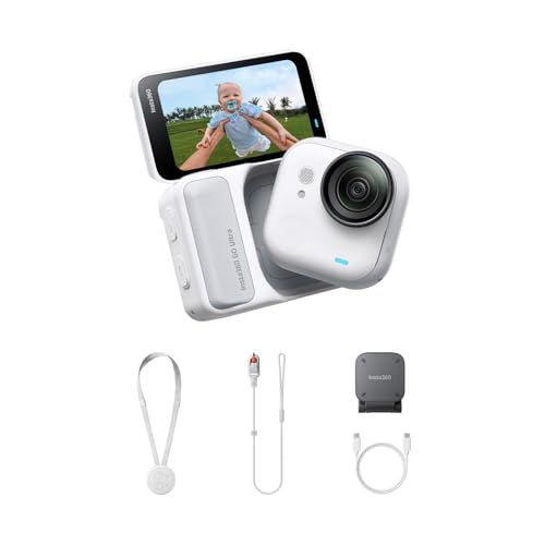 【高梨沙羅さん愛用】Insta360 GO Ultra 通常版 ホワイト | vlog カメラ ポケットから世界が変わる 軽量 アクションカメラ 小型 どこにでも取り付け可能、FlowState手ブレ補正、200分バッテリー寿命、サイクリング&ランニングにもi