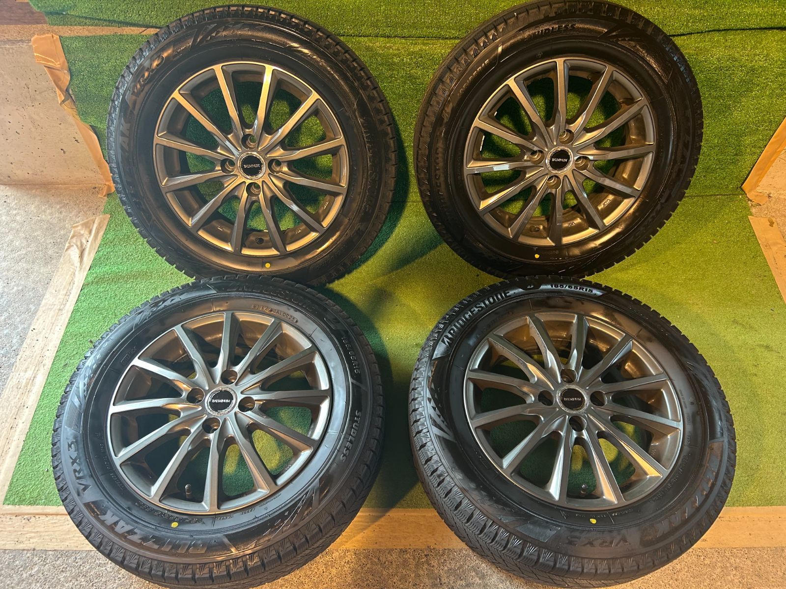★マツダ　デミオ　DJ5FS　スタッドレスタイヤホイールセット　185/65R15　送料込み