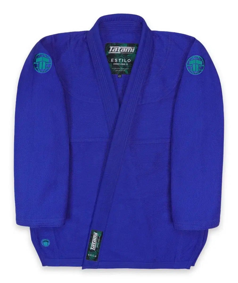 新品) TATAAMI ESTILO グリーンレーベル ブルー 柔術 Jiu-Jitsu 柔道着 A2S