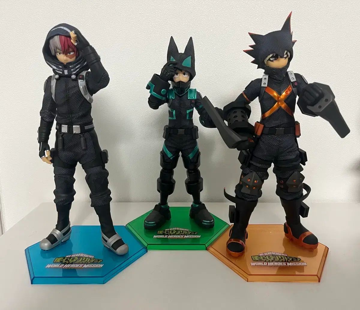 僕のヒーローアカデミア ヒロアカ 1/8スケール STEALTH(ステルス) スーツ 緑 谷出久 爆豪 勝己 轟 焦凍 開封品