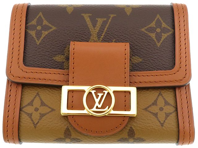 LOUIS VUITTON ルイ・ヴィトン ポルトフォイユ・ドーフィーヌ コンパクト M68725 モノグラム 三つ折り財布 2148104168269【中古】207