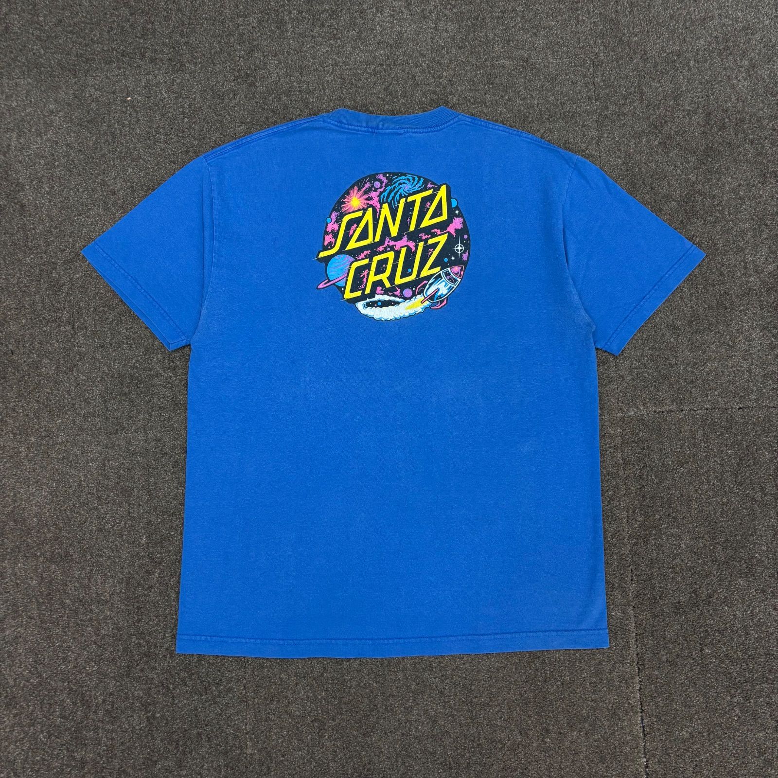 00s SANTA CRUZ サンタクルーズ Tシャツ ブルー OLD SKATE ビンテージ 古着 半袖